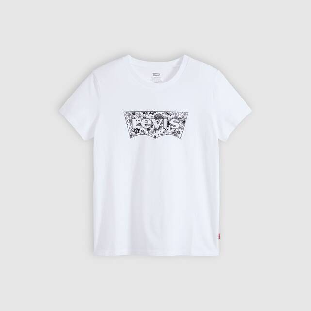 Κοντομάνικο T-shirt με στρογγυλή λαιμόκοψη και τύπωμα μπροστά