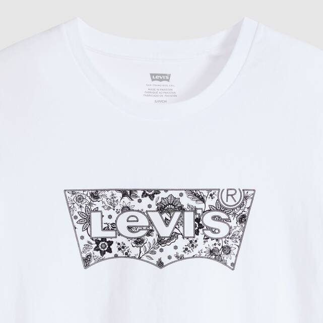 Κοντομάνικο T-shirt με στρογγυλή λαιμόκοψη και τύπωμα μπροστά