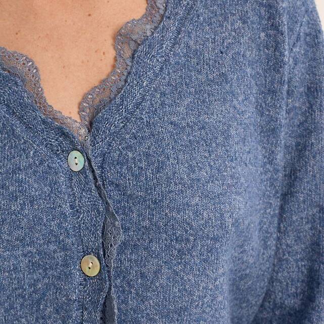 Cardigan με μακριά μανίκια και λαιμόκοψη V