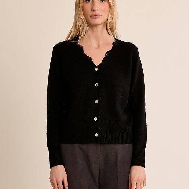 Cardigan με μακριά μανίκια και λαιμόκοψη V