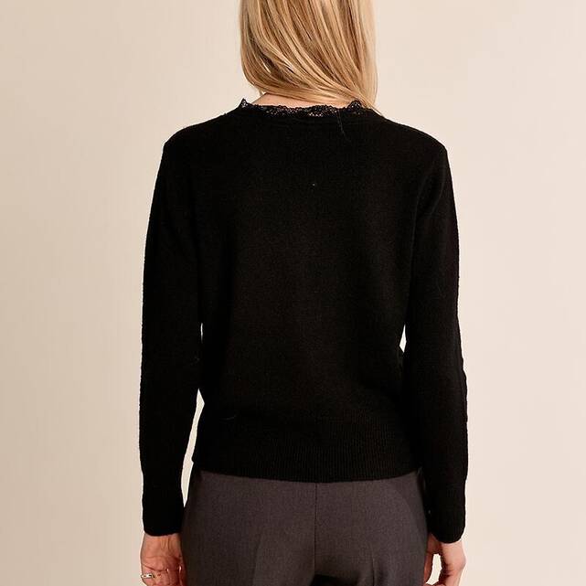 Cardigan με μακριά μανίκια και λαιμόκοψη V