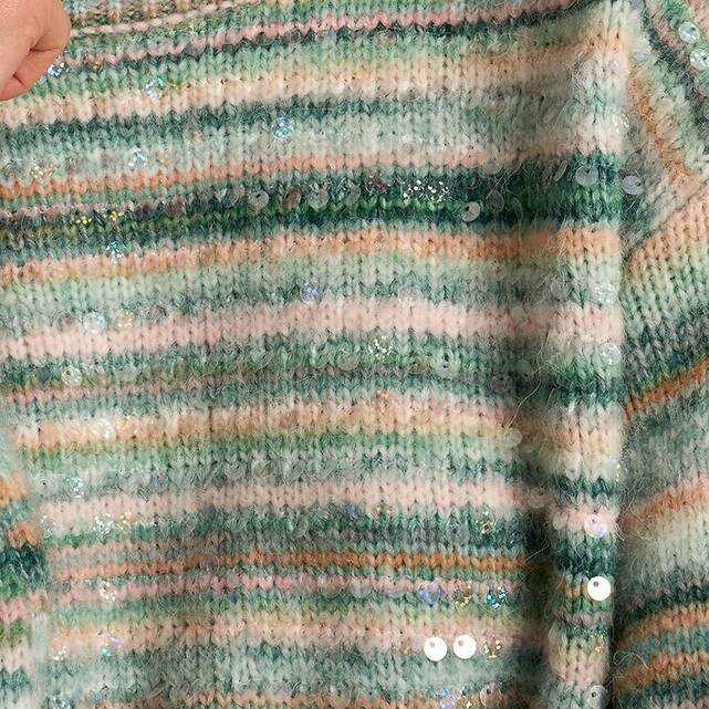 Πουλόβερ με στρογγυλή λαιμόκοψη και tie-dye τύπωμα