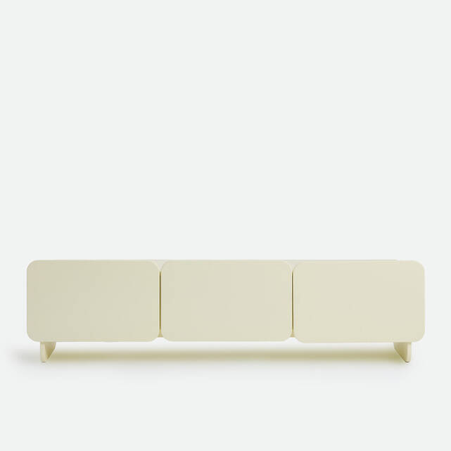 Λακαρισμένο έπιπλο TV Hi-Fi με 3 πόρτες, πλάτος 170 cm, CESCO