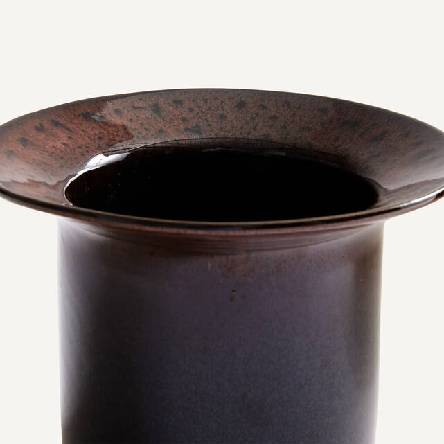 Κασπώ από stoneware με αντιδραστική εφυάλωση, ύψος 15 cm, MESSINE