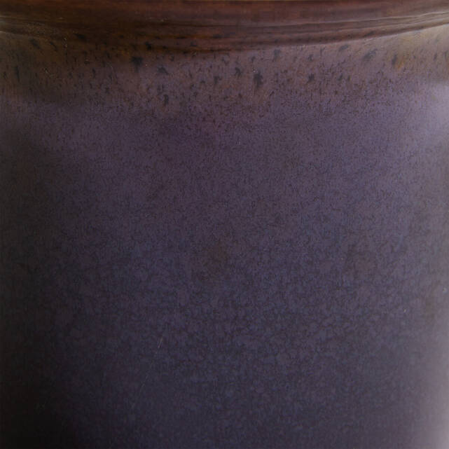 Κασπώ από stoneware με αντιδραστική εφυάλωση, ύψος 15 cm, MESSINE