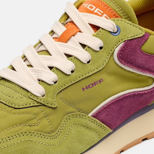 Sneakers από συνδυασμό υλικών CITY CHROMA FERN