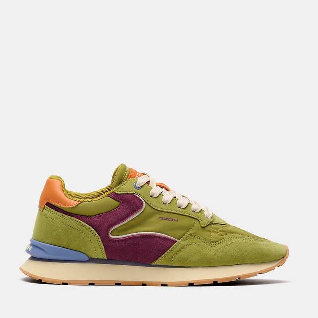 Sneakers από συνδυασμό υλικών CITY CHROMA FERN