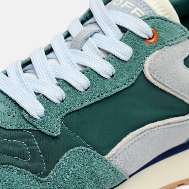 Sneakers από συνδυασμό υλικών CITY CHROMA TEAL