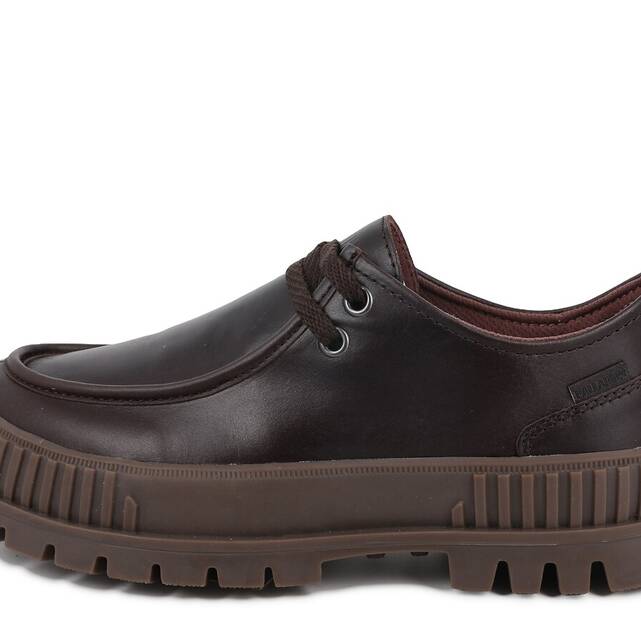 Δερμάτινα μοκασίνια με κορδόνια, Pallashock Moc LTH