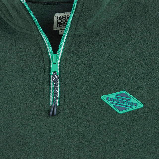 Φούτερ fleece με ψηλό γιακά και φερμουάρ