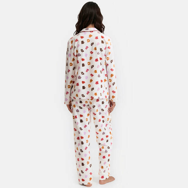 Πιτζάμα από microfleece με τύπωμα