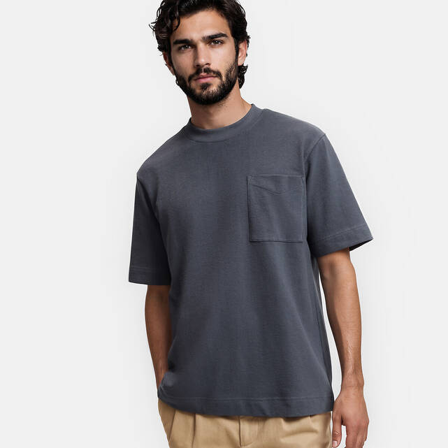 Κοντομάνικο T-shirt με στρογγυλή λαιμόκοψη
