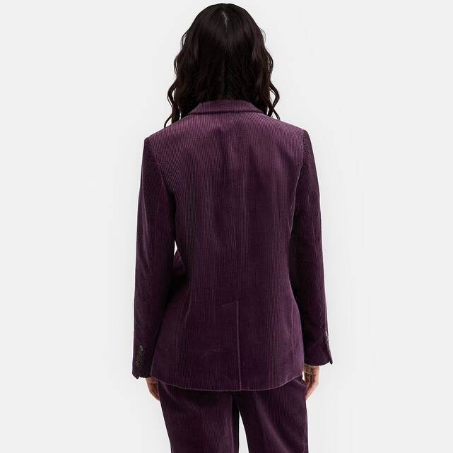 Σταυρωτό κοτλέ blazer σε oversize γραμμή