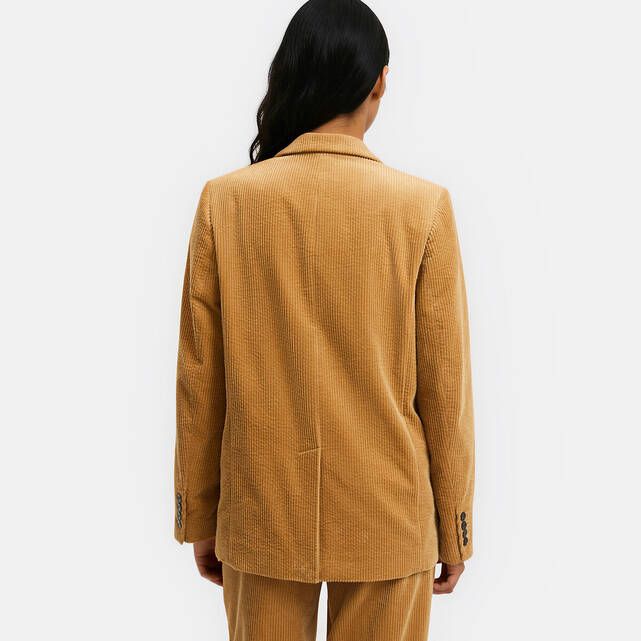 Σταυρωτό κοτλέ blazer σε oversize γραμμή