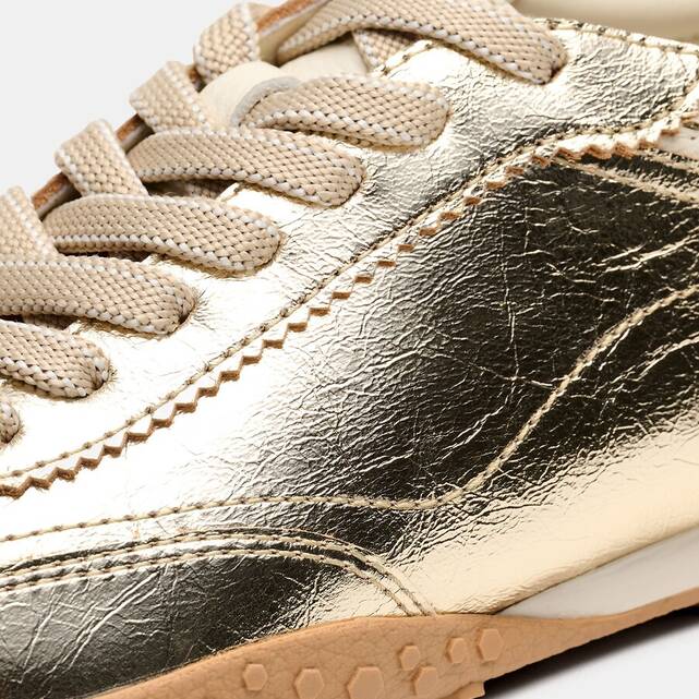 Δερμάτινα sneakers BRIDGE FL GOLD