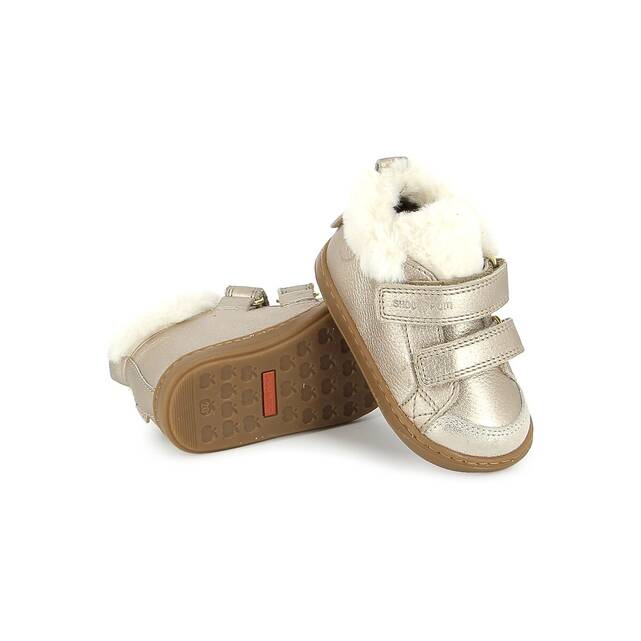 Sneakers με αυτοκόλλητα λουράκια και ζεστή επένδυση, BOUBA SCRATCH WOOL