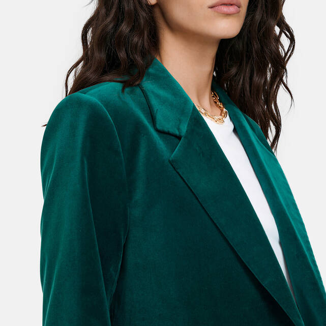 Ίσιο oversize σακάκι από βελούδο, Signature ALIENOR