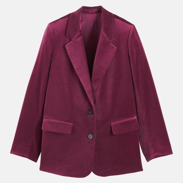 Ίσιο oversize σακάκι από βελούδο, Signature ALIENOR