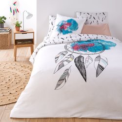 White with print