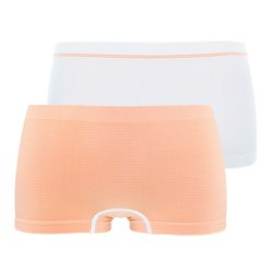 White/orange striped