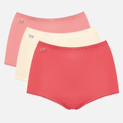 Ecru + pink + coral