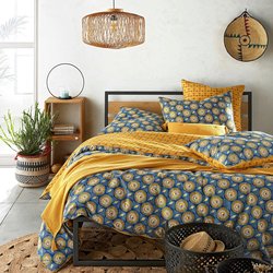Blue print/yellow