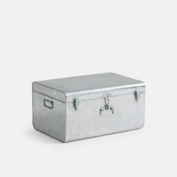 Galvanised with coral inside