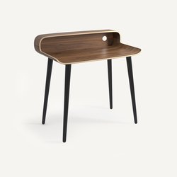 Walnut with black feet