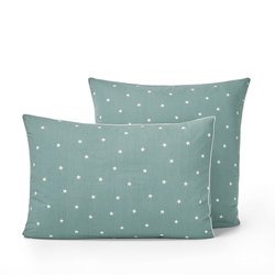 Celadon blue/ecru