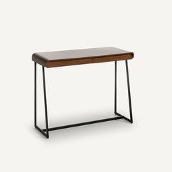 Walnut with black feet