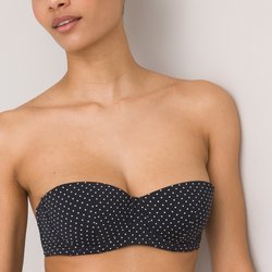 Black with polka dots