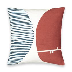 Blue/terracotta