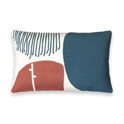 Blue/terracotta