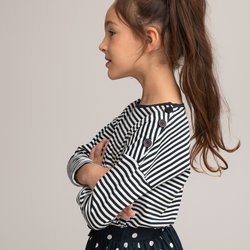 Blue striped/white