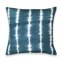 Ecru/peacock blue