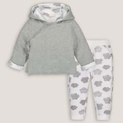 Grey/white print