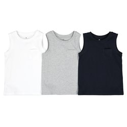 Navy + heather gray + white