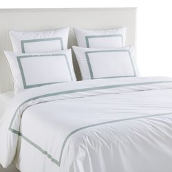 White / celadon blue