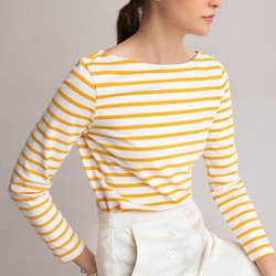 White with yellow stripes