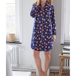 Print/navy background