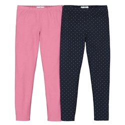 Pink + blue polka dots