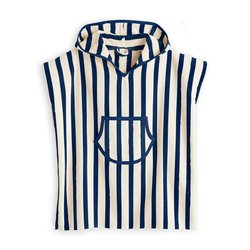 Blue striped/white