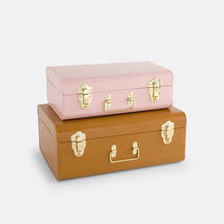Ochre/powder pink
