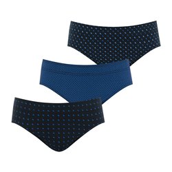 Blue + navy print