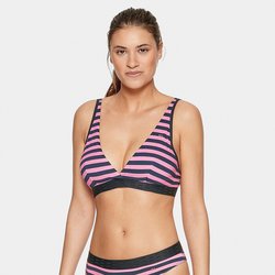Navy/pink striped