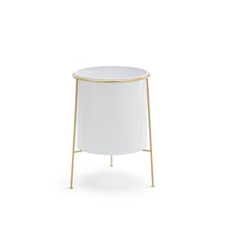White/brass