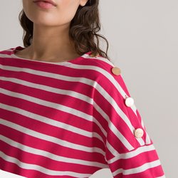 Pink striped/white