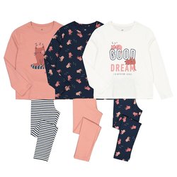 Navy + pink + ecru