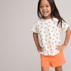 Orange + ecru