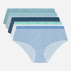 Blue graphic print